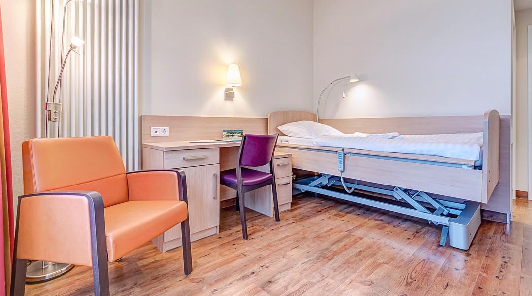 Patientenzimmer in der Marcus Klinik